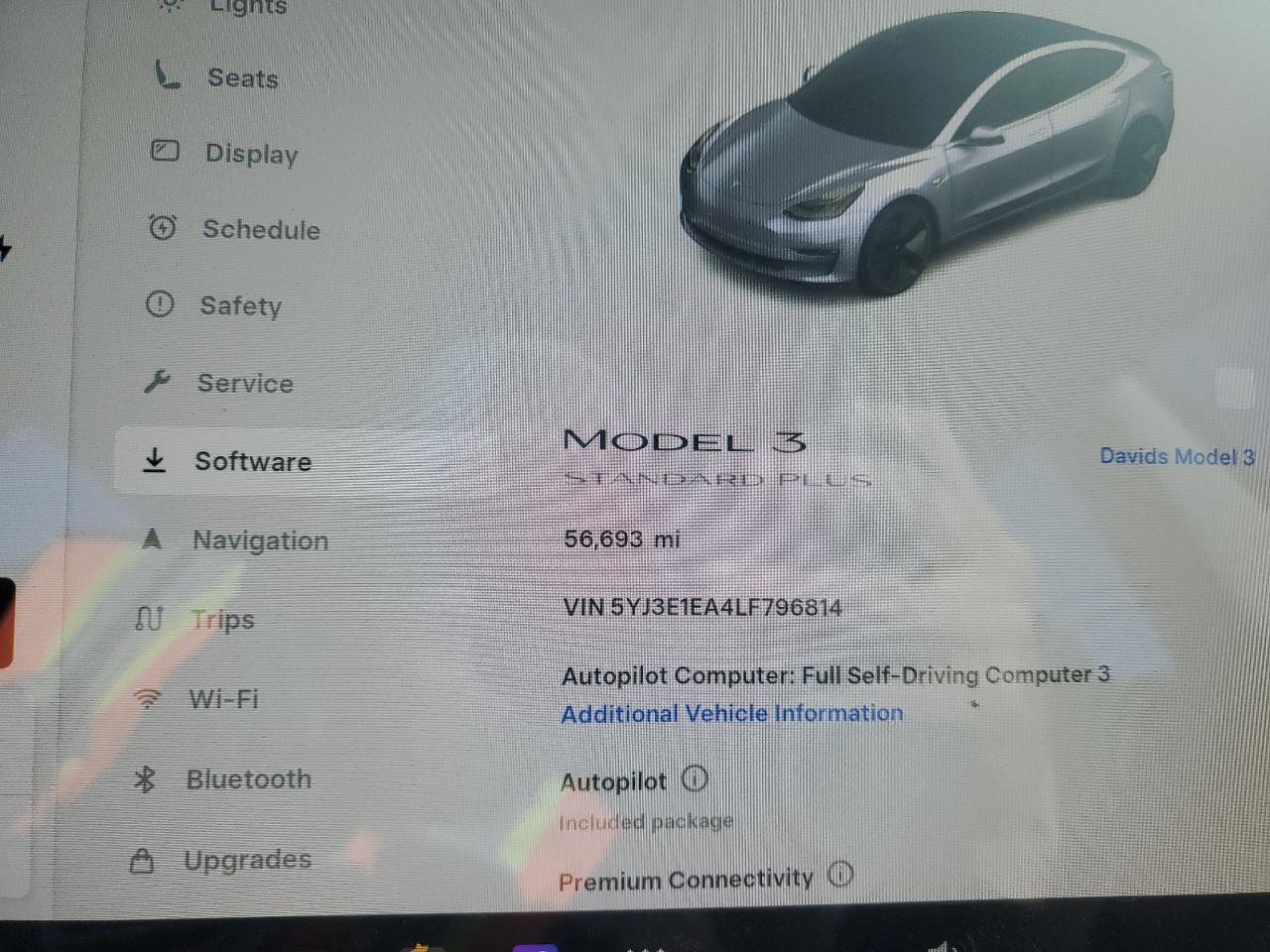 2020 Tesla Model 3 VIN: 5YJ3E1EA4LF796814 Lot: 92607905
