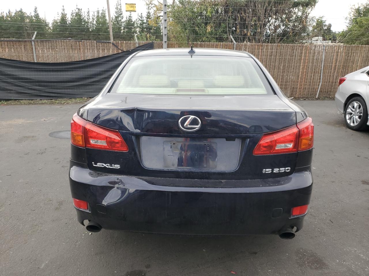 2007 Lexus Is 250 VIN: JTHBK262572044676 Lot: 92345665