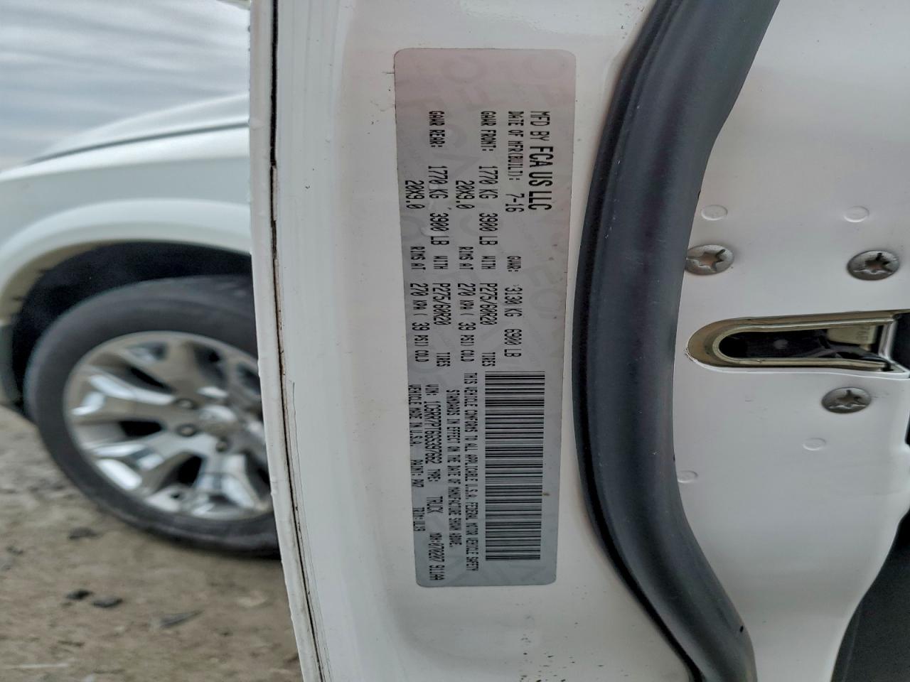 2016 Ram 1500 Longhorn VIN: 1C6RR7PT6GS397662 Lot: 93942855