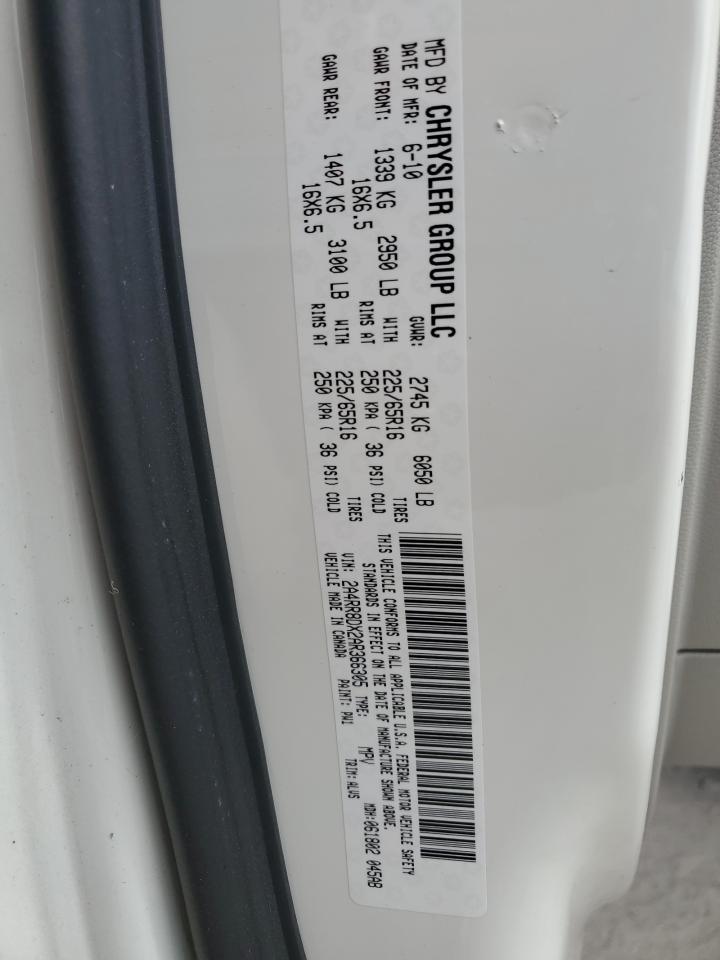 2010 Chrysler Town & Country Touring Plus VIN: 2A4RR8DX2AR366305 Lot: 91039385