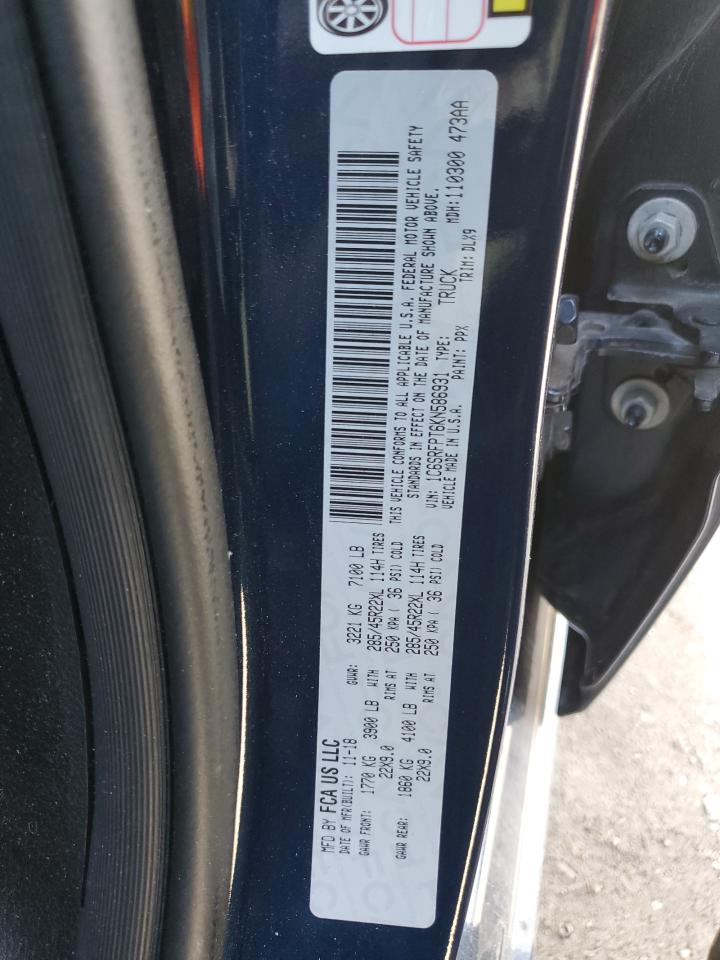 2019 Ram 1500 Limited VIN: 1C6SRFPT6KN586931 Lot: 93454975