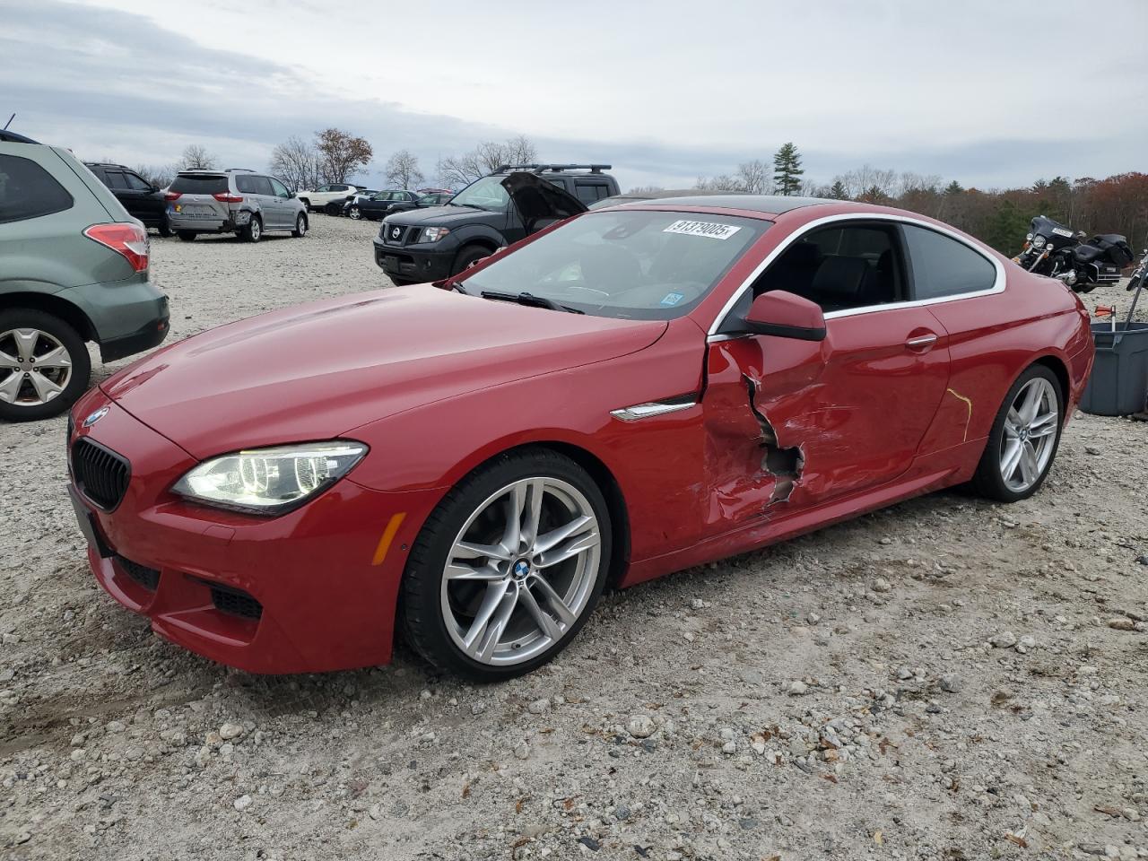 2012 BMW 650 I red null gas WBALX3C50CDV77414 photo #1