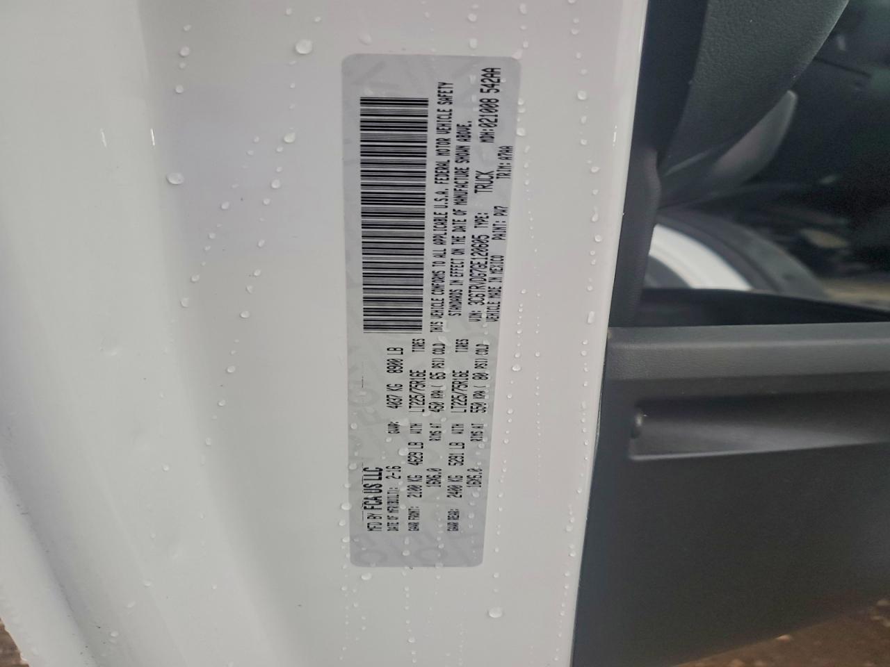 2016 Ram Promaster 2500 2500 High VIN: 3C6TRVDG7GE120605 Lot: 94278565