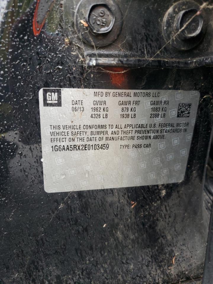 2014 Cadillac Ats VIN: 1G6AA5RX2E0103459 Lot: 93154565
