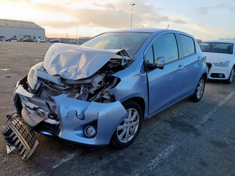 2014 TOYOTA YARIS 1.5 VVT-I HYBRID ICON+ 5DR CVT for sale at Copart CHESTER