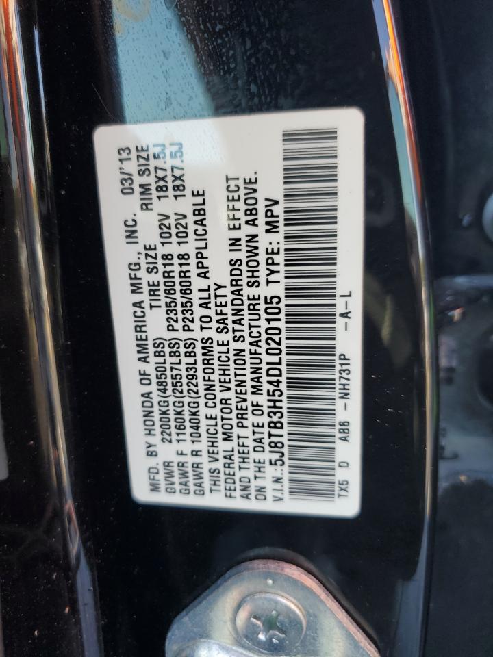 2013 Acura Rdx Technology VIN: 5J8TB3H54DL020105 Lot: 92401605