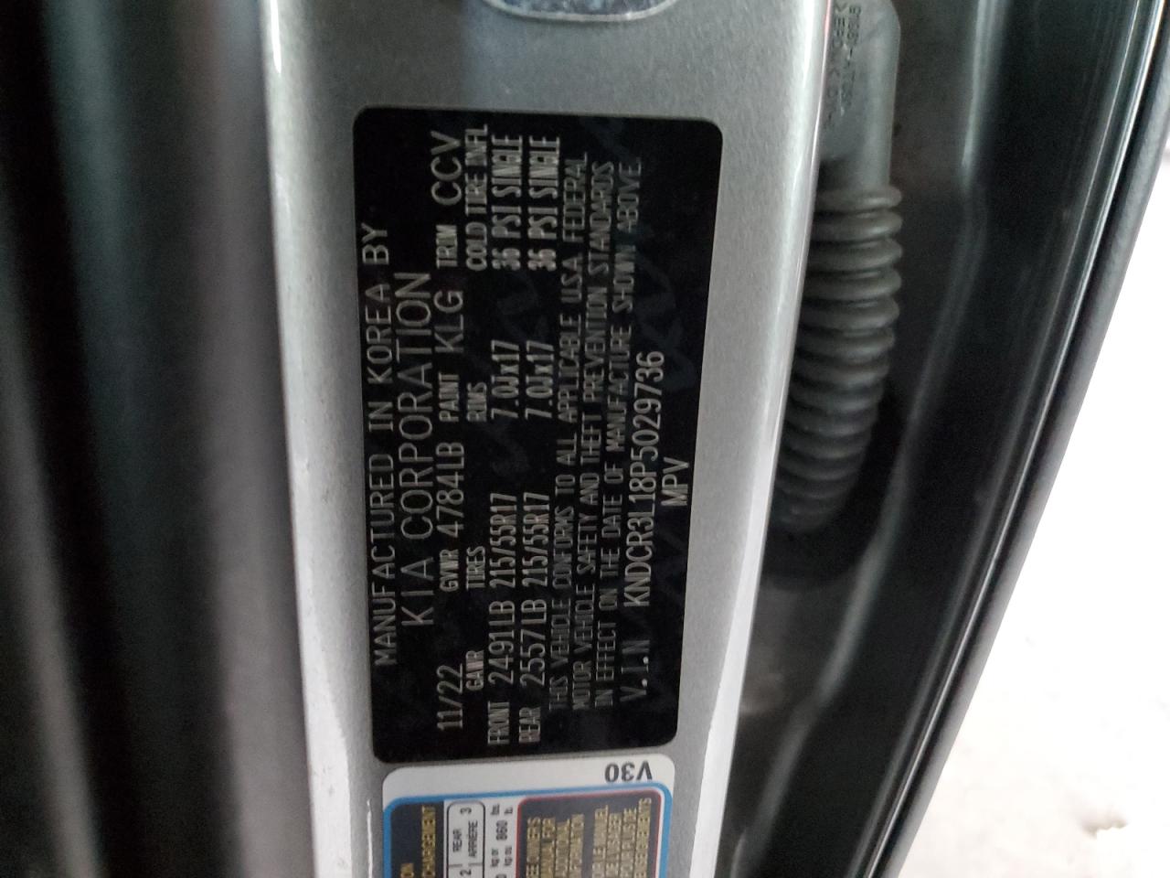 2023 Kia Niro Wind VIN: KNDCR3L18P5029736 Lot: 93456055