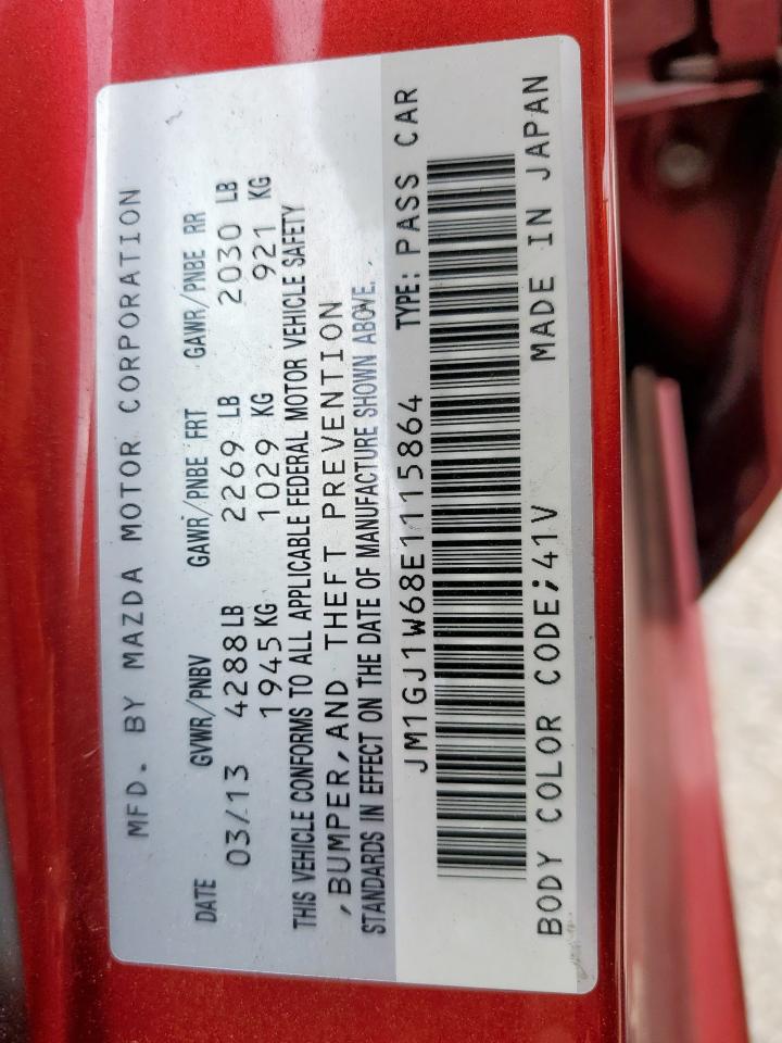 2014 Mazda 6 Grand Touring VIN: JM1GJ1W68E1115864 Lot: 92758965