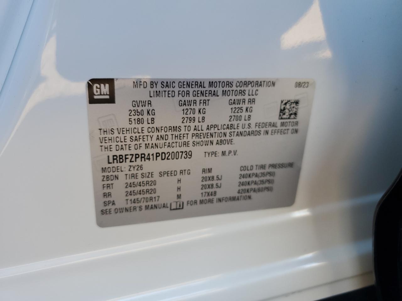 2023 Buick Envision Essence VIN: LRBFZPR41PD200739 Lot: 91863115