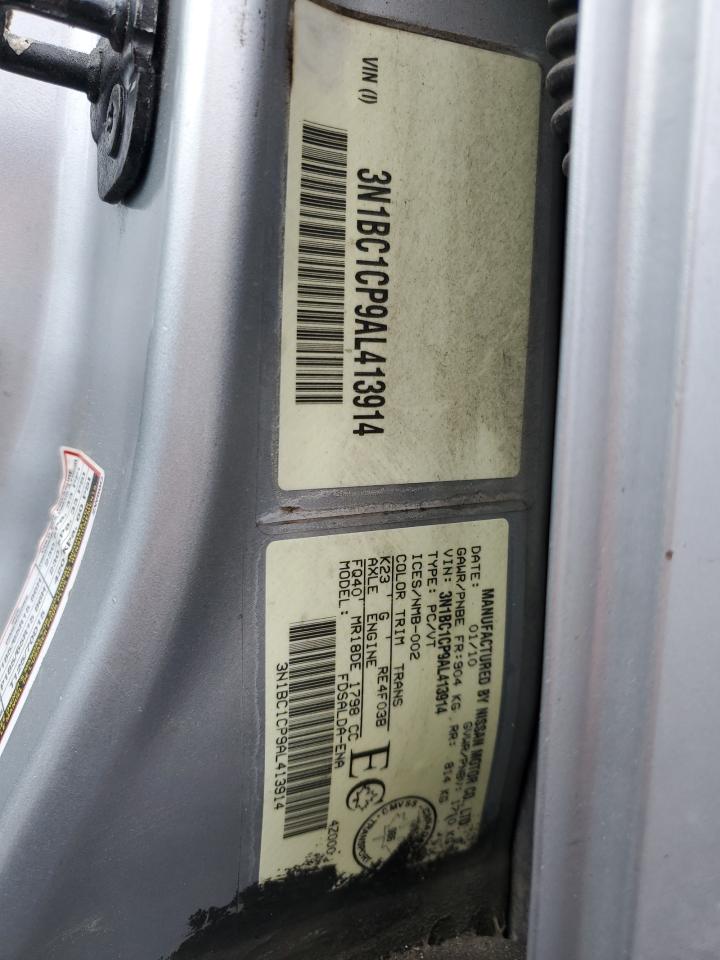 2010 Nissan Versa S VIN: 3N1BC1CP9AL413914 Lot: 90802915