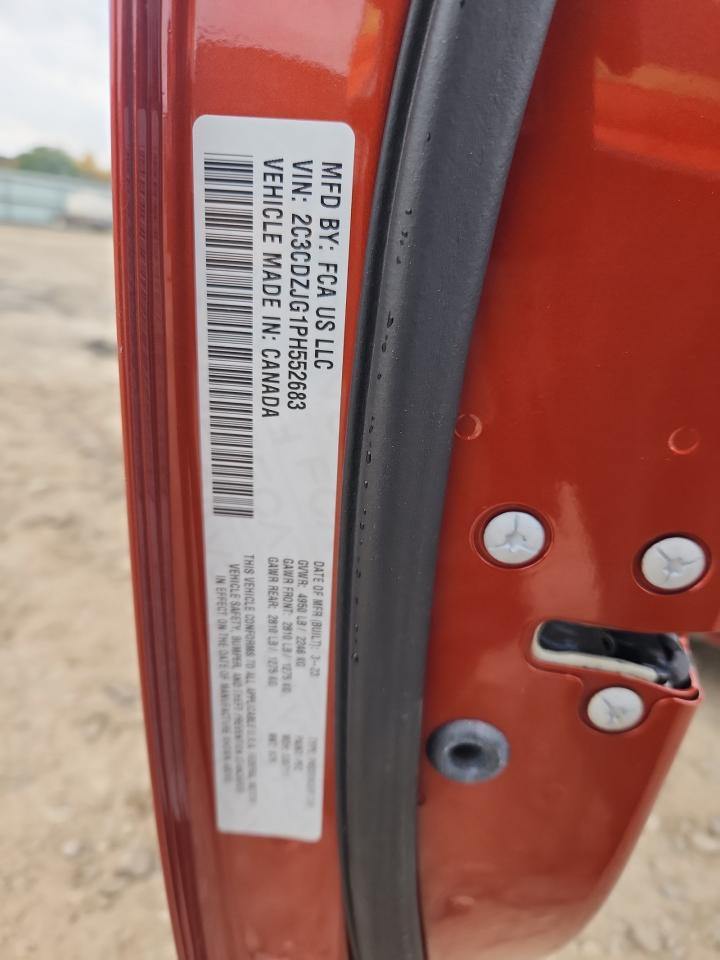 2023 Dodge Challenger Gt VIN: 2C3CDZJG1PH552683 Lot: 91565395