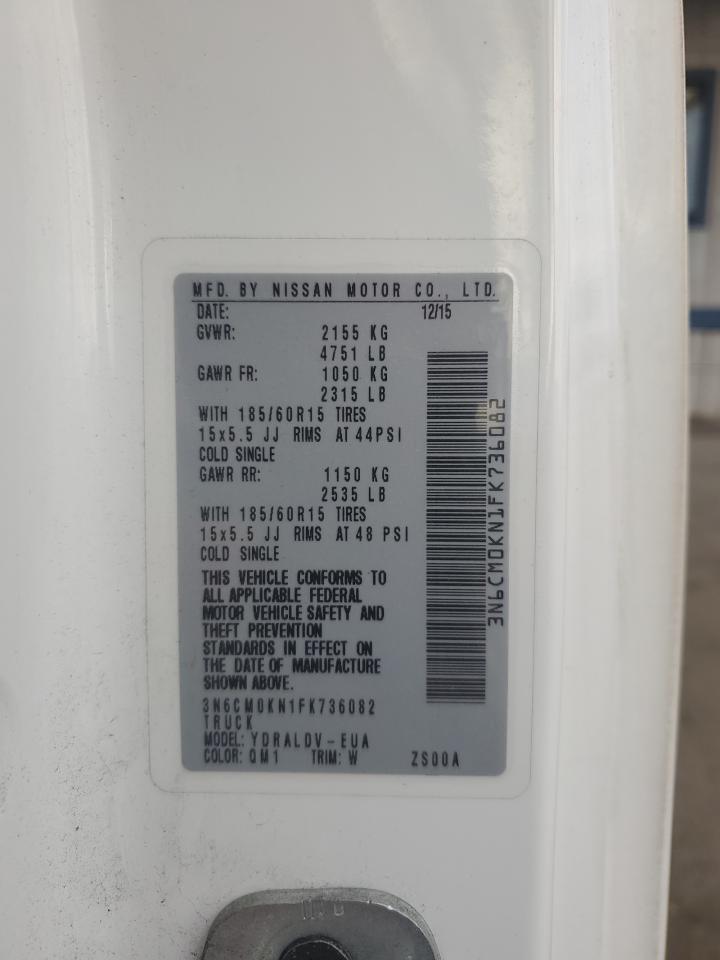 2015 Nissan Nv200 Delivery Van VIN: 3N6CM0KN1FK736082 Lot: 91905325