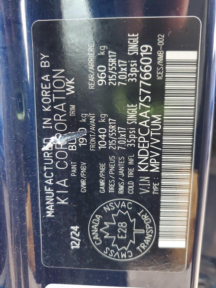 2025 Kia Seltos Lx VIN: KNDEPCAA7S7766019 Lot: 90546725