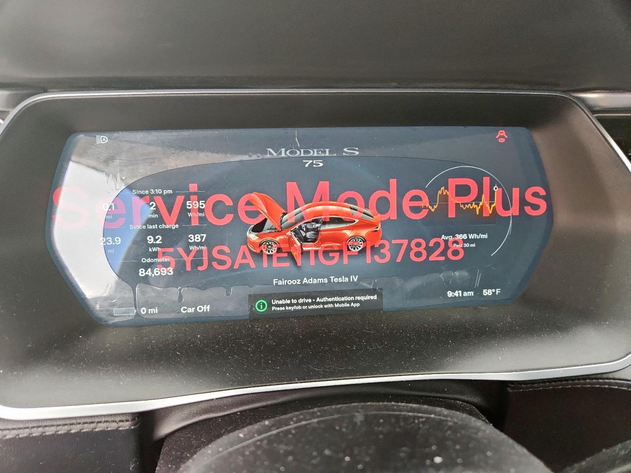 2016 Tesla Model S VIN: 5YJSA1E11GF137828 Lot: 86899175