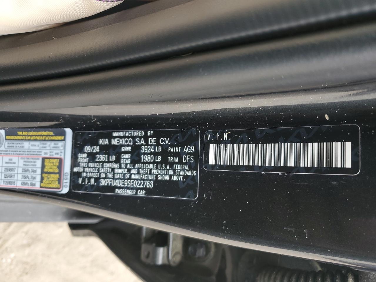 2025 Kia K4 Ex VIN: 3KPFU4DE9SE022763 Lot: 92591875