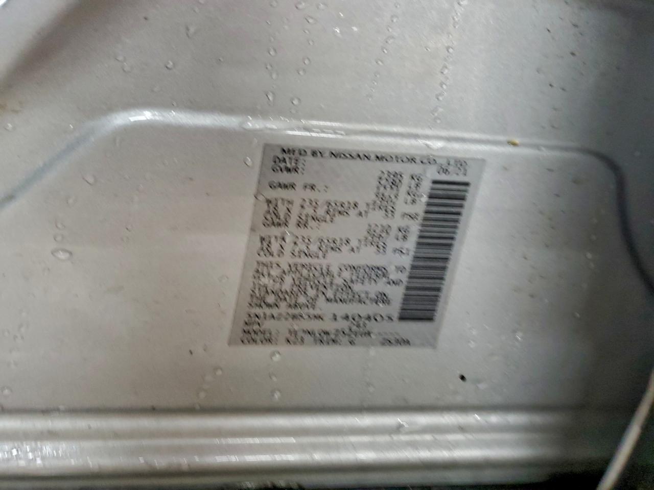 2021 Nissan Murano Sv VIN: 5N1AZ2BS5MC140405 Lot: 94415085