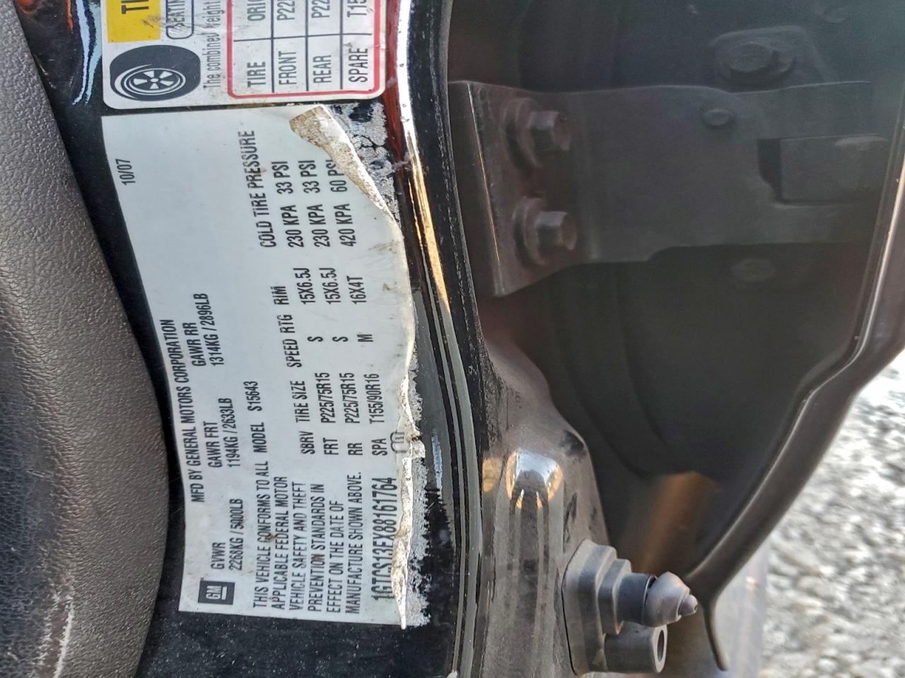 2008 GMC Canyon VIN: 1GTCS13EX88161764 Lot: 93787755