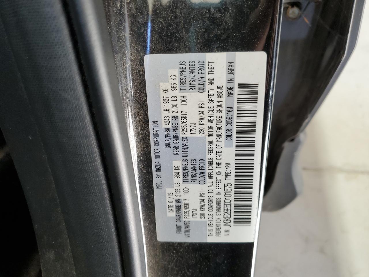 2013 Mazda Cx-5 Sport VIN: JM3KE2BE5D0101675 Lot: 91168575