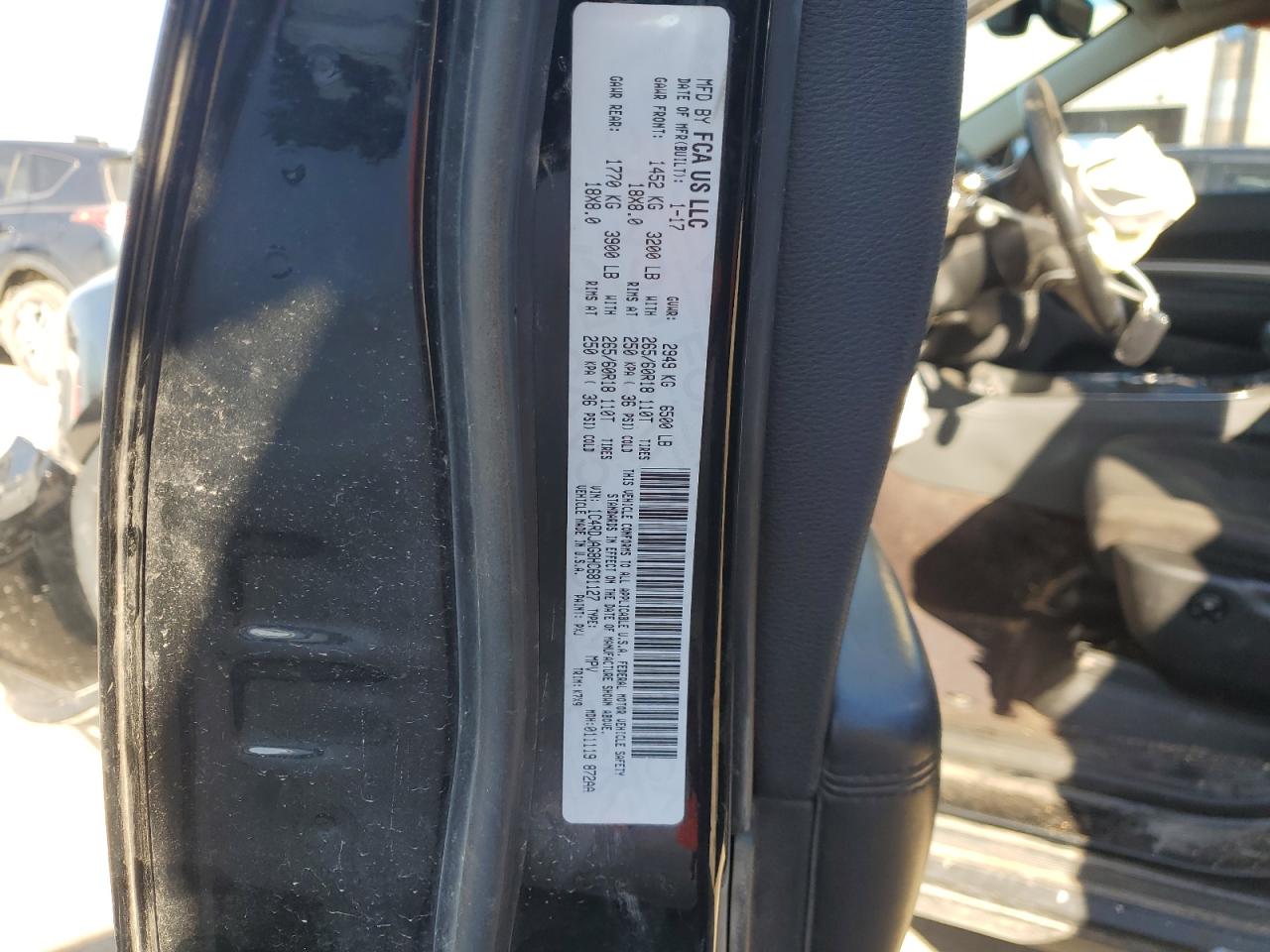 2017 Dodge Durango Sxt VIN: 1C4RDJAG8HC681127 Lot: 91192985