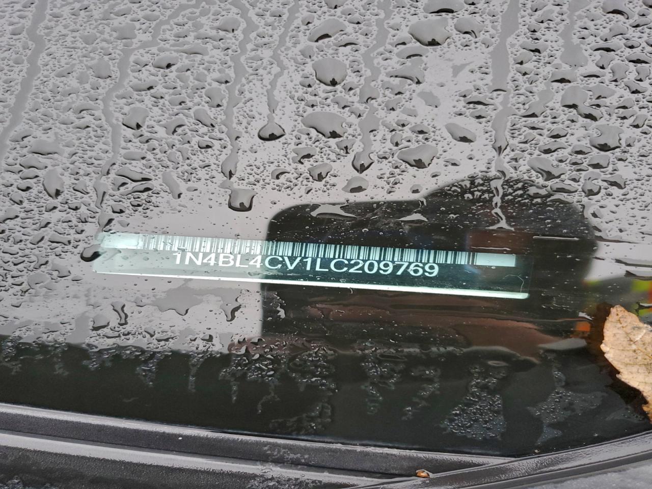 2020 Nissan Altima Sr VIN: 1N4BL4CV1LC209769 Lot: 93468785