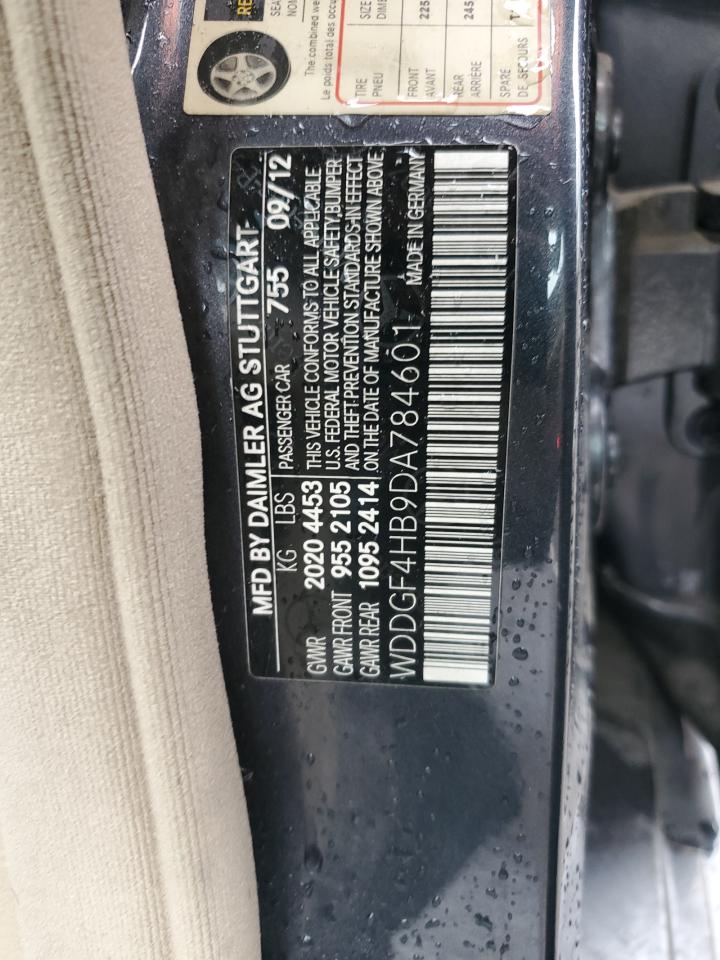 2013 Mercedes-Benz C 250 VIN: WDDGF4HB9DA784601 Lot: 92300655