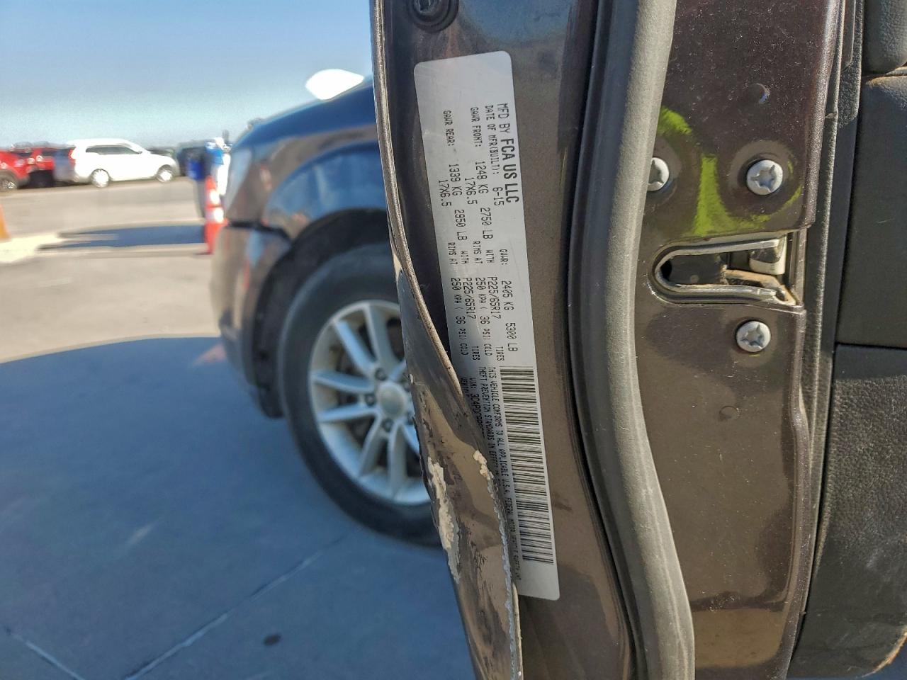 2015 Dodge Journey Sxt VIN: 3C4PDCBB9FT735252 Lot: 90988665