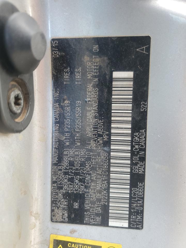 2015 Lexus Rx 350 VIN: 2T2ZK1BA1FC186056 Lot: 91266465