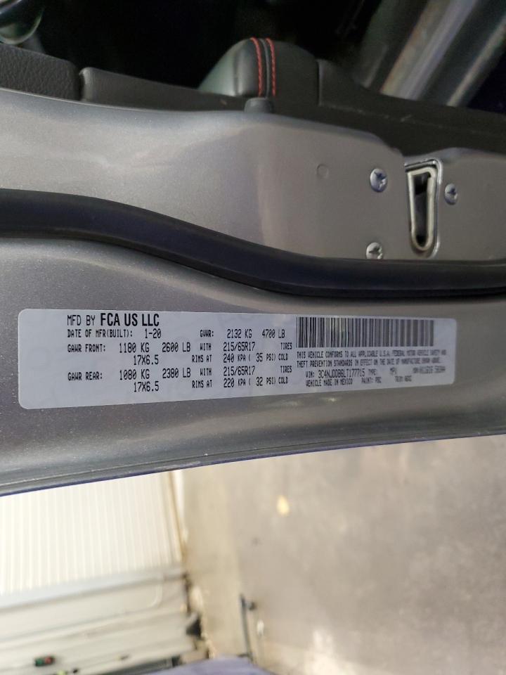 2020 Jeep Compass Trailhawk VIN: 3C4NJDDB6LT177715 Lot: 91909105