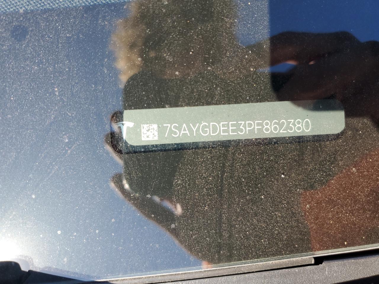 2023 Tesla Model Y VIN: 7SAYGDEE3PF862380 Lot: 92277005