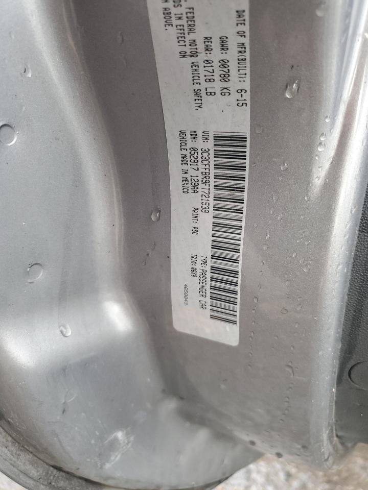 2015 Fiat 500 Sport VIN: 3C3CFFBR9FT721539 Lot: 93352535