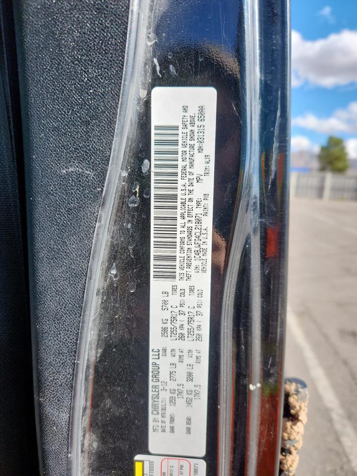 2012 Jeep Wrangler Unlimited Rubicon VIN: 1C4BJWFG4CL218071 Lot: 92484805