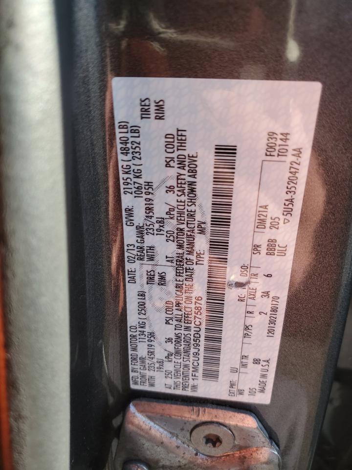 2013 Ford Escape Titanium VIN: 1FMCU9J95DUC75876 Lot: 91450915