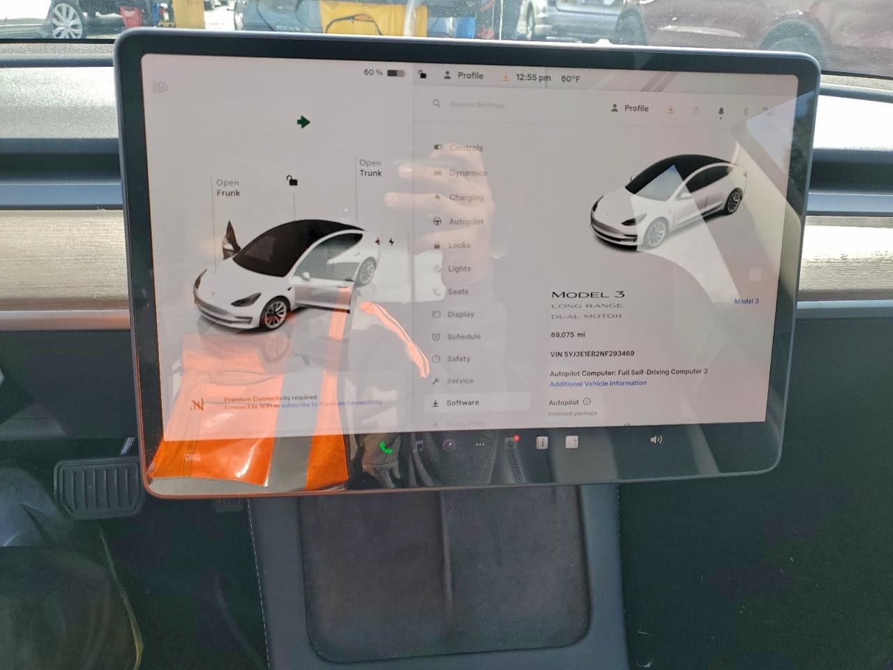 2022 Tesla Model 3 VIN: 5YJ3E1EB2NF293469 Lot: 94108795