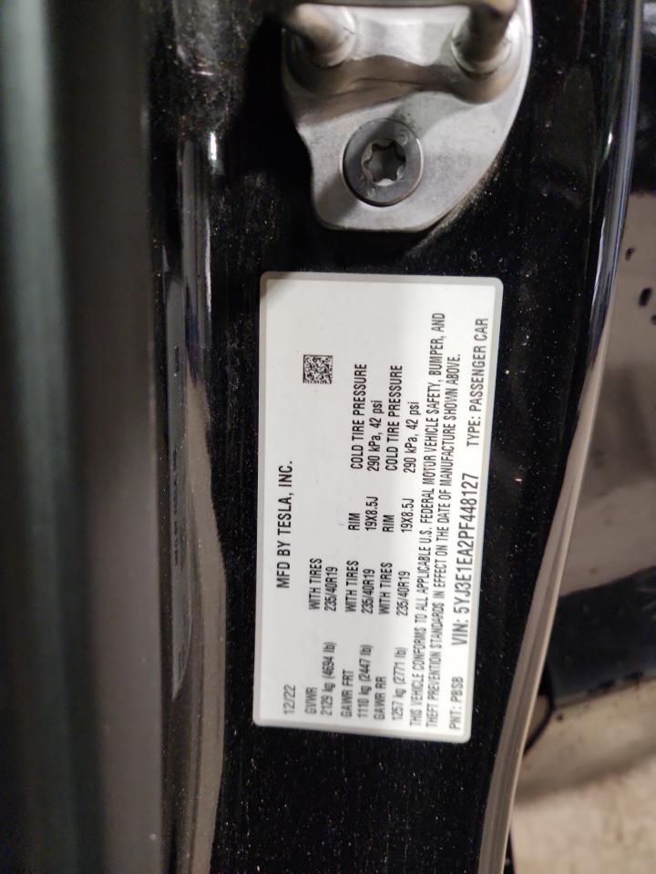 2023 Tesla Model 3 VIN: 5YJ3E1EA2PF448127 Lot: 93138285