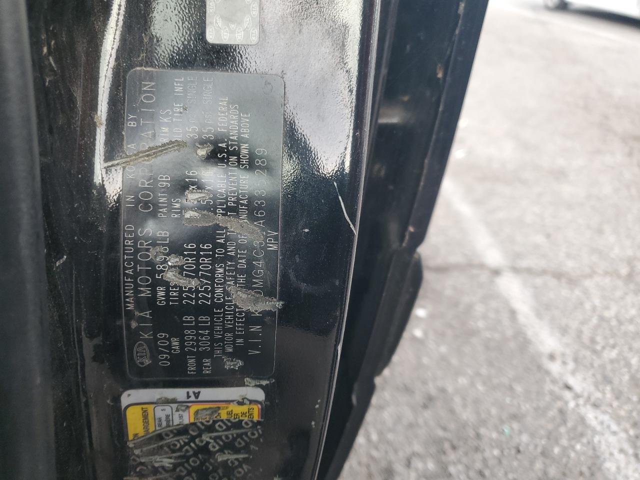 2010 Kia Sedona Lx VIN: KNDMG4C31A6335289 Lot: 92505255