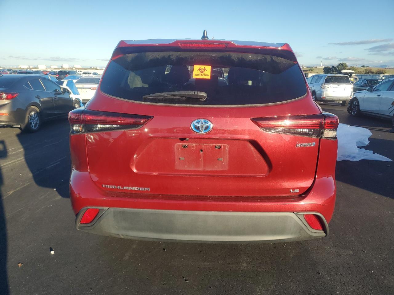 2022 Toyota Highlander Hybrid Le VIN: 5TDBBRCH4NS561024 Lot: 93221515