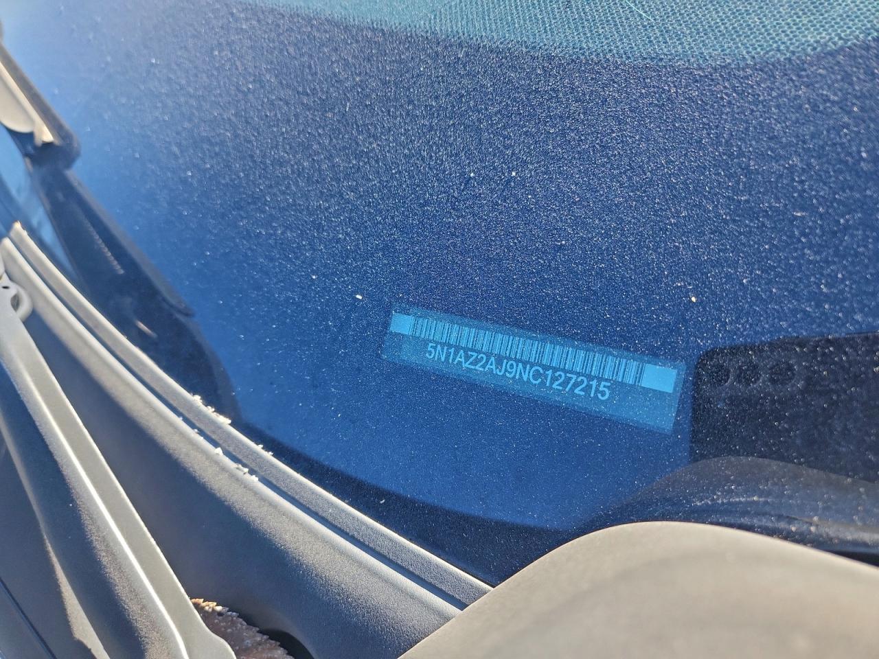 2022 Nissan Murano S VIN: 5N1AZ2AJ9NC127215 Lot: 94679895