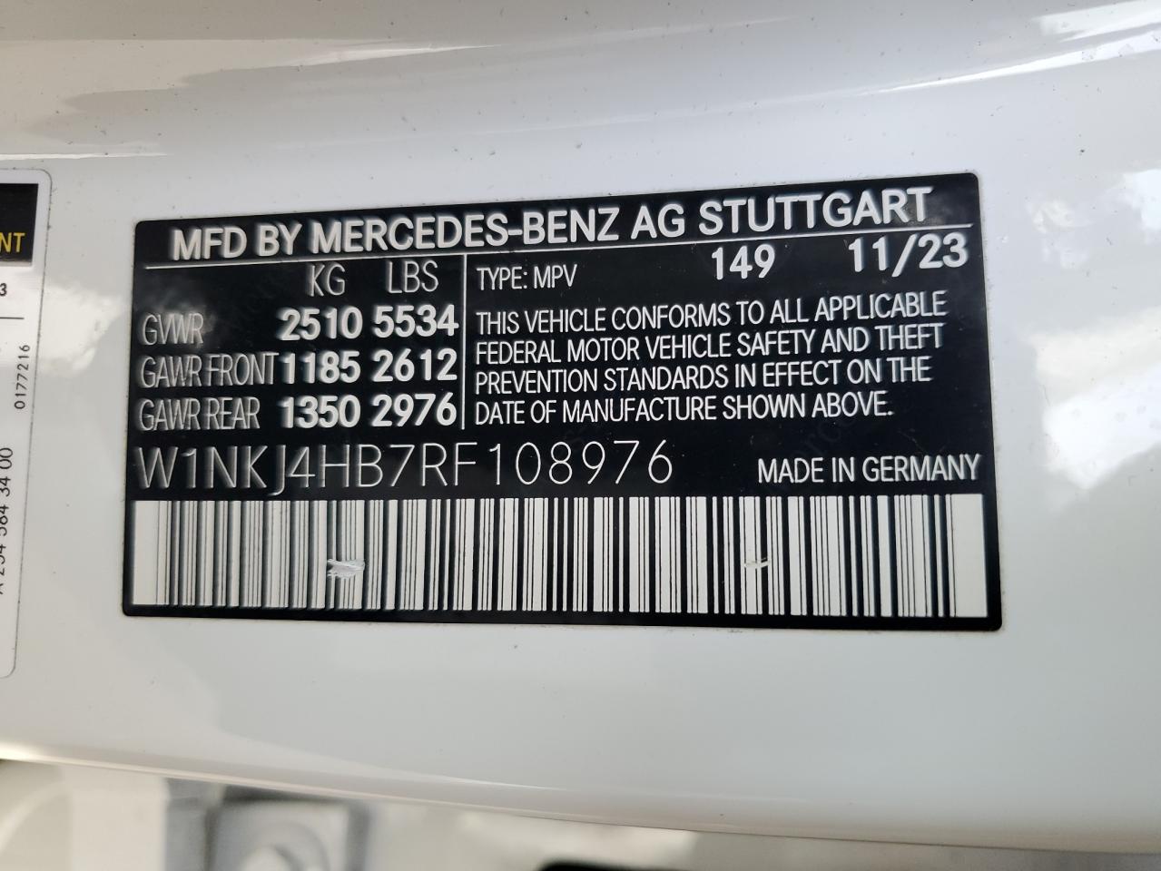 2024 Mercedes-Benz Glc Coupe 300 4Matic VIN: W1NKJ4HB7RF108976 Lot: 93513275