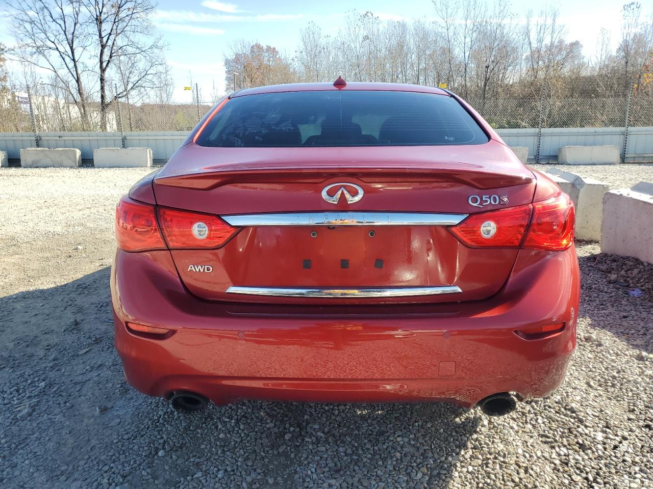 2016 Infiniti Q50 Red Sport 400 VIN: JN1FV7AR2GM451132 Lot: 92791505