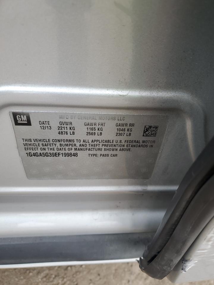 2014 Buick Lacrosse VIN: 1G4GA5G39EF199848 Lot: 92896985