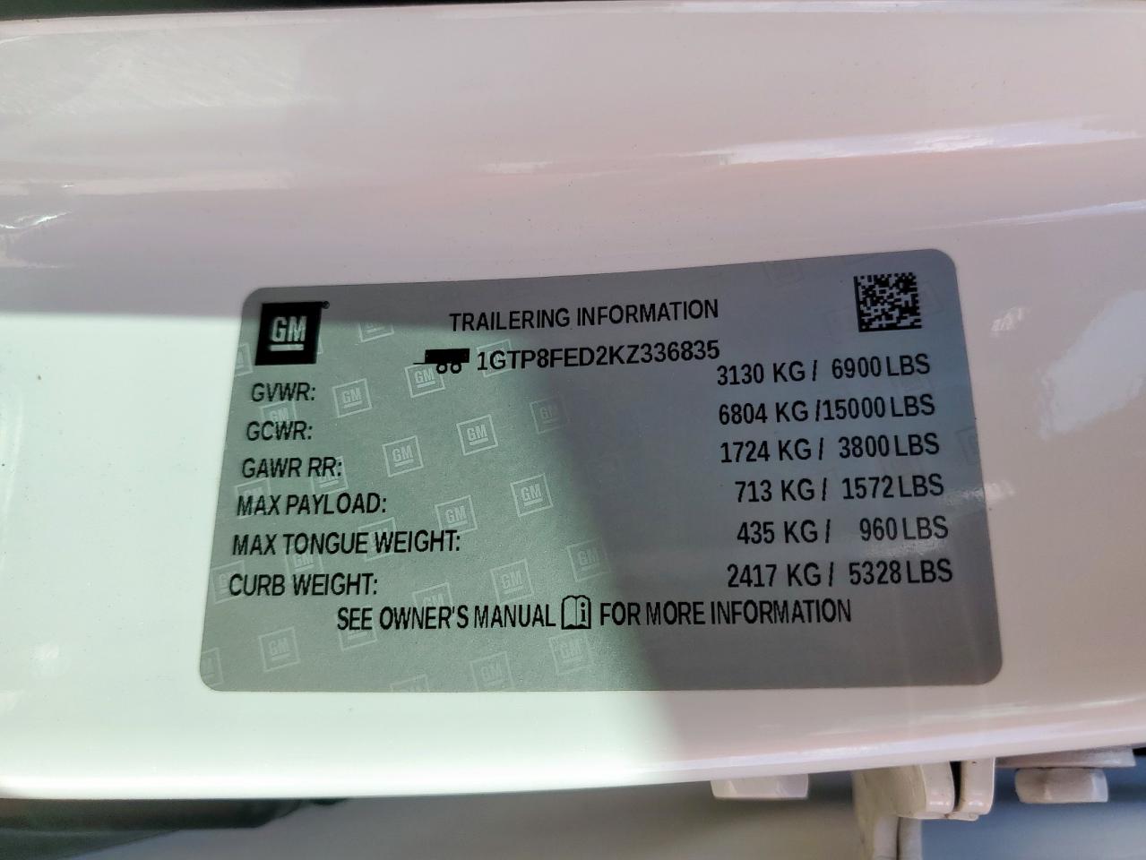 2019 GMC Sierra C1500 Denali VIN: 1GTP8FED2KZ336835 Lot: 92649355