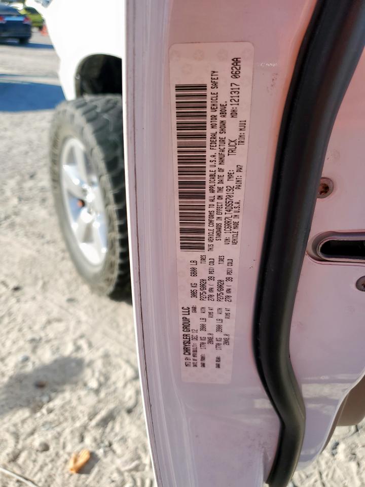 2013 Ram 1500 Slt VIN: 1C6RR7LT4DS570192 Lot: 92442495