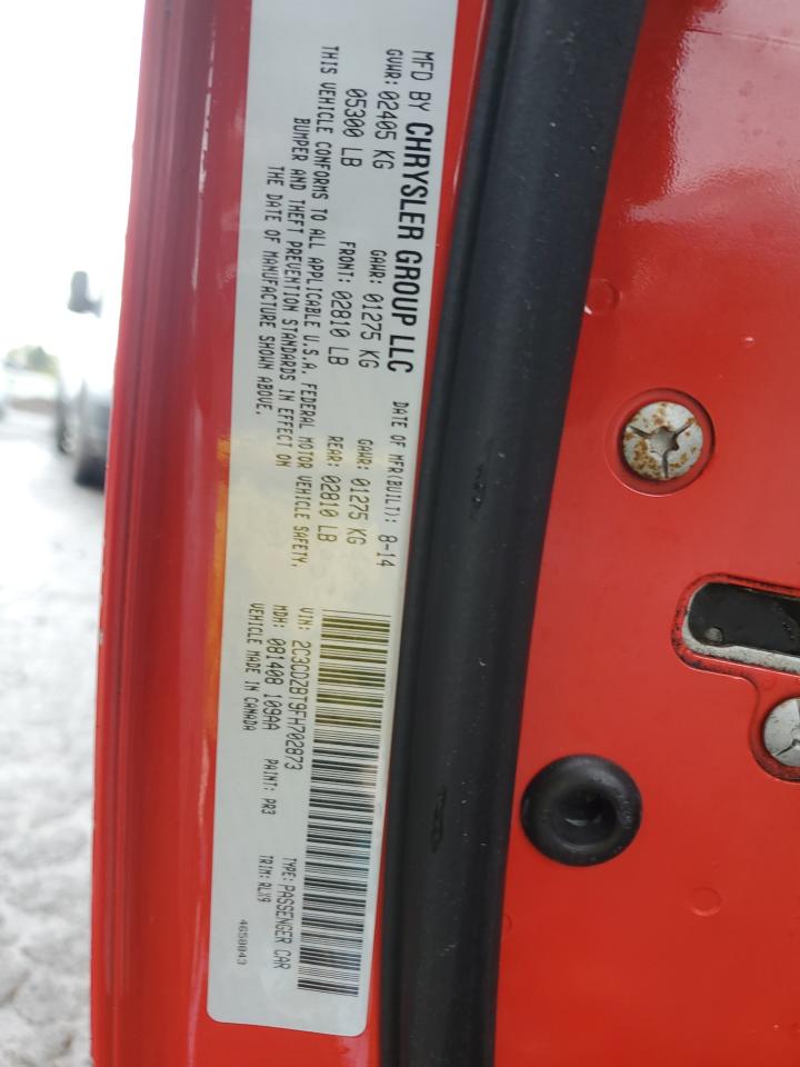 2015 Dodge Challenger Sxt Plus VIN: 2C3CDZBT9FH702873 Lot: 91127815