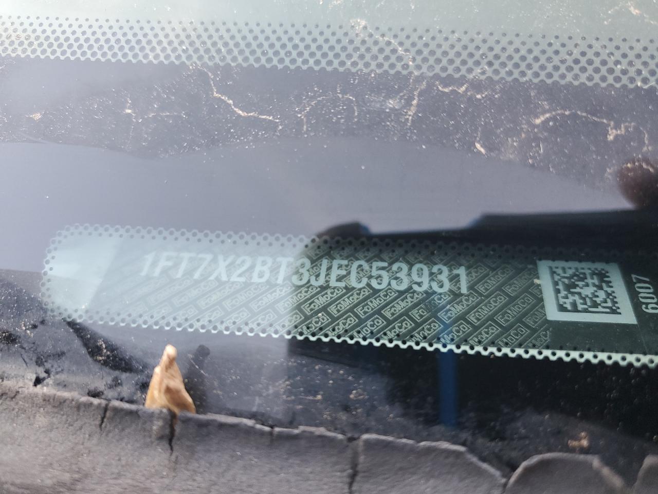 2018 Ford F250 Super Duty Utility / Service Truck VIN: 1FT7X2BT3JEC53931 Lot: 92362215