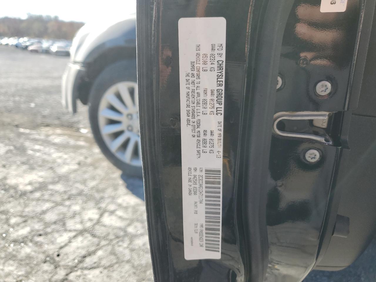 2013 Chrysler 300 VIN: 2C3CCAAG1DH711704 Lot: 91236965