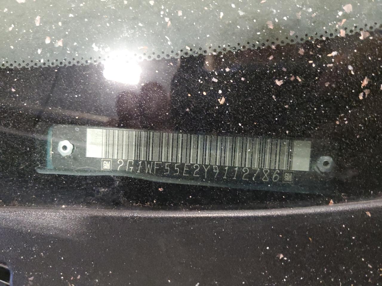 2000 Chevrolet Impala VIN: 2G1WF55E2Y9112786 Lot: 92700485