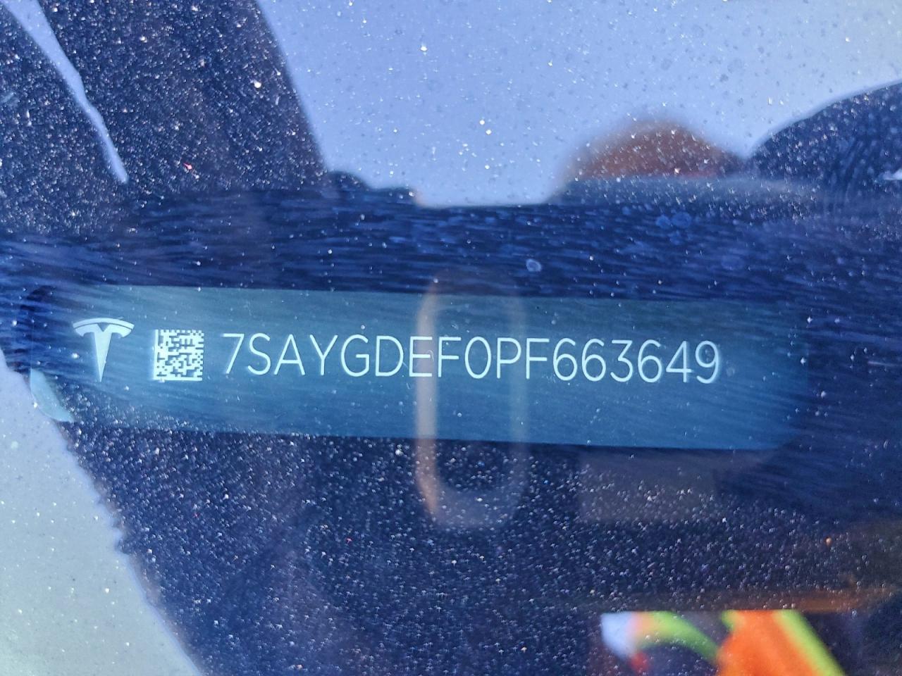 2023 Tesla Model Y VIN: 7SAYGDEF0PF663649 Lot: 93675045