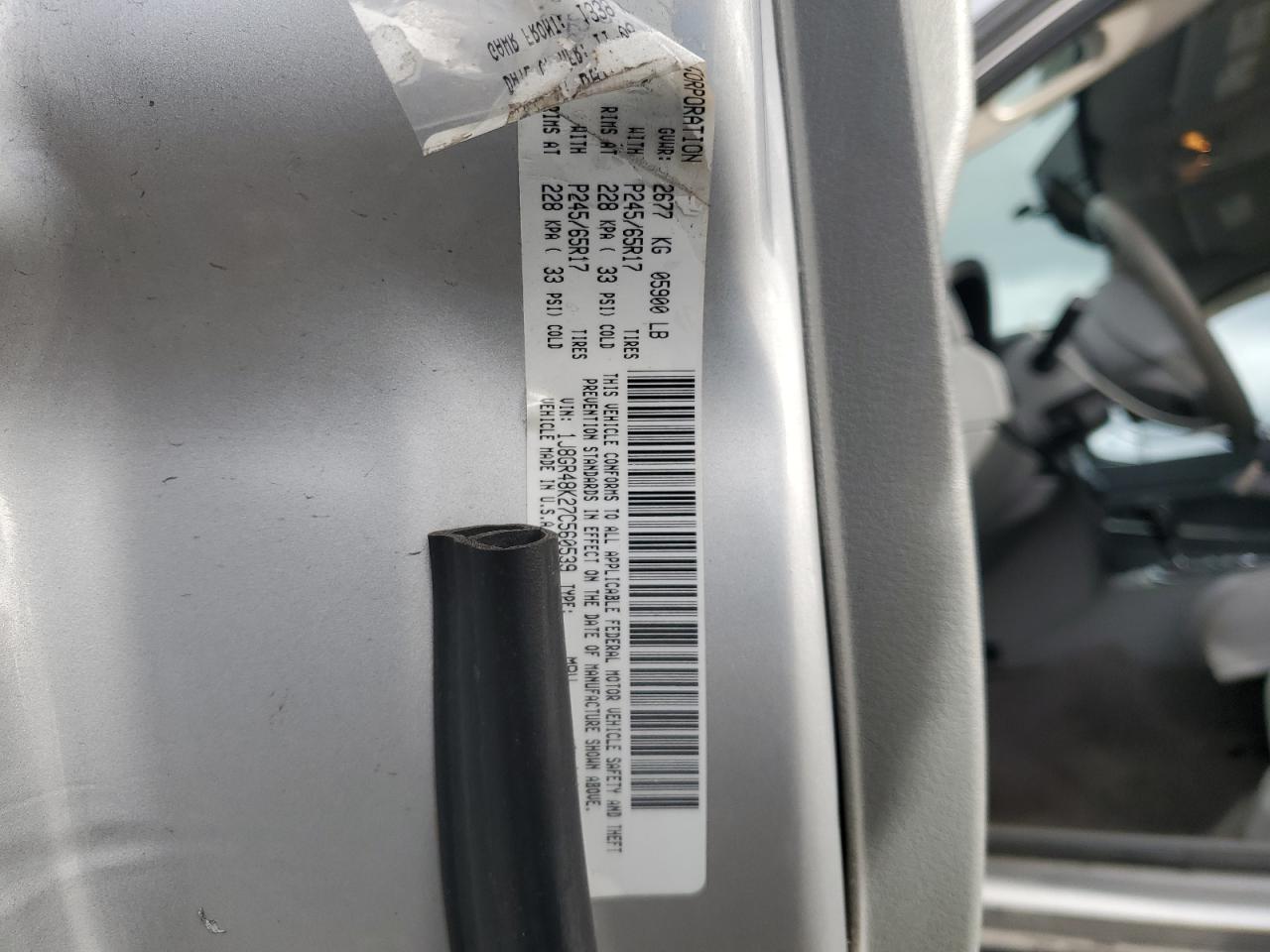 2007 Jeep Grand Cherokee Laredo VIN: 1J8GR48K27C560539 Lot: 93300325