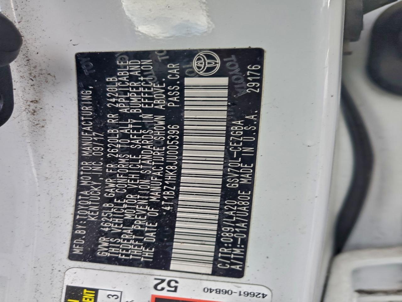 2019 Toyota Camry Xse VIN: 4T1BZ1HK8JU005396 Lot: 93730615