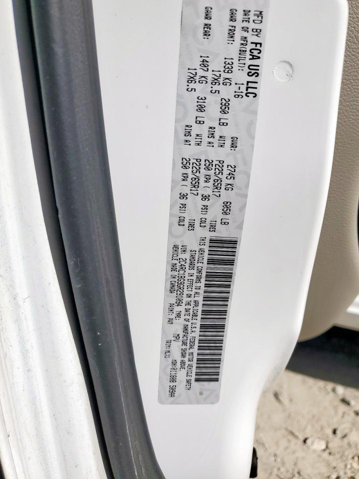 2016 Chrysler Town & Country Touring VIN: 2C4RC1BG9GR291094 Lot: 92734165